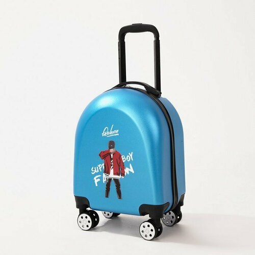 фото Чемодан , ручная кладь, 21х46, 1.9 кг, синий happyant