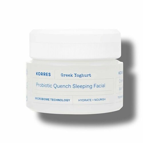 KORRES Ночной крем для лица Greek Yoghurt Probiotic Quench Sleeping Facial korres сыворотка для лица greek yoghurt probiotic skin supplement serum