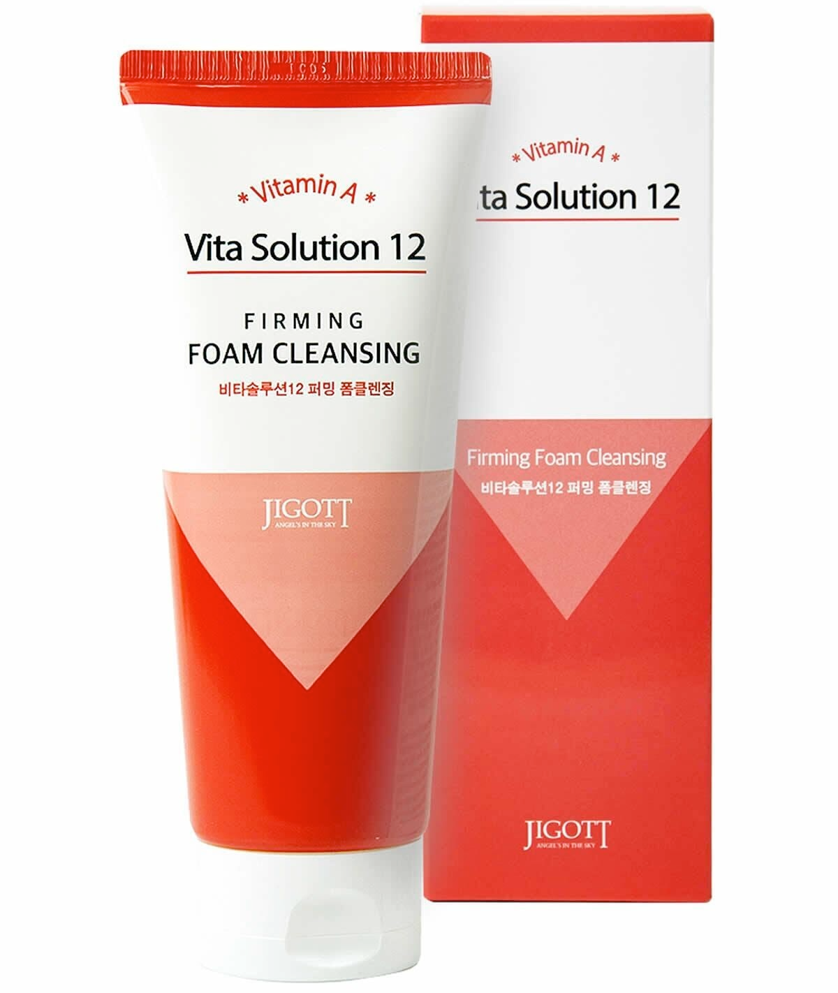 Пенка для лица укрепляющая Jigott Vita Solution 12 Firming Foam Cleansing, 180 мл