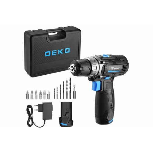 Аккумуляторная дрель-шуруповерт DEKO GCD12DU3 SET3 в кейсе оснастка 13 шт 7695₽