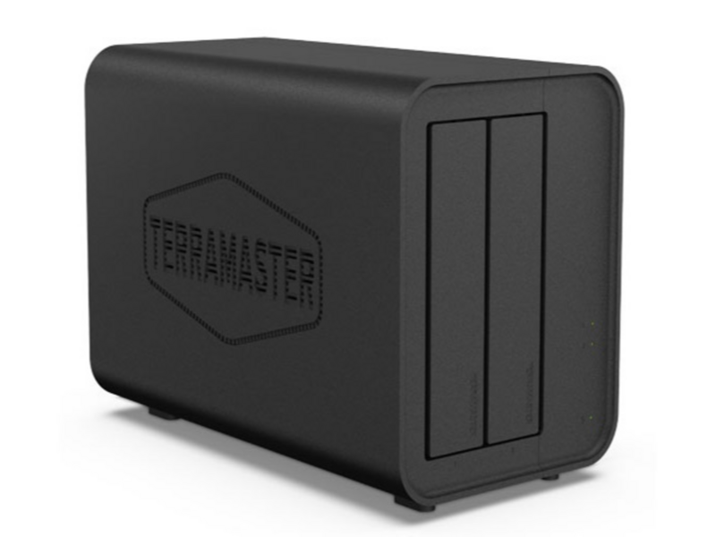 Система хранения данных TerraMaster F2-424 tower NAS QC 3,4Ghz/8Gb(32)/TRAID, JBOD, RAID0,1/up to 2 HDD SATA(3,5 or 2,5)/2xM.2 2280 NVMe/2xUSB3.2/HDMI/2x2,5GbE RJ-45/iSCSI/1xPS/1YW