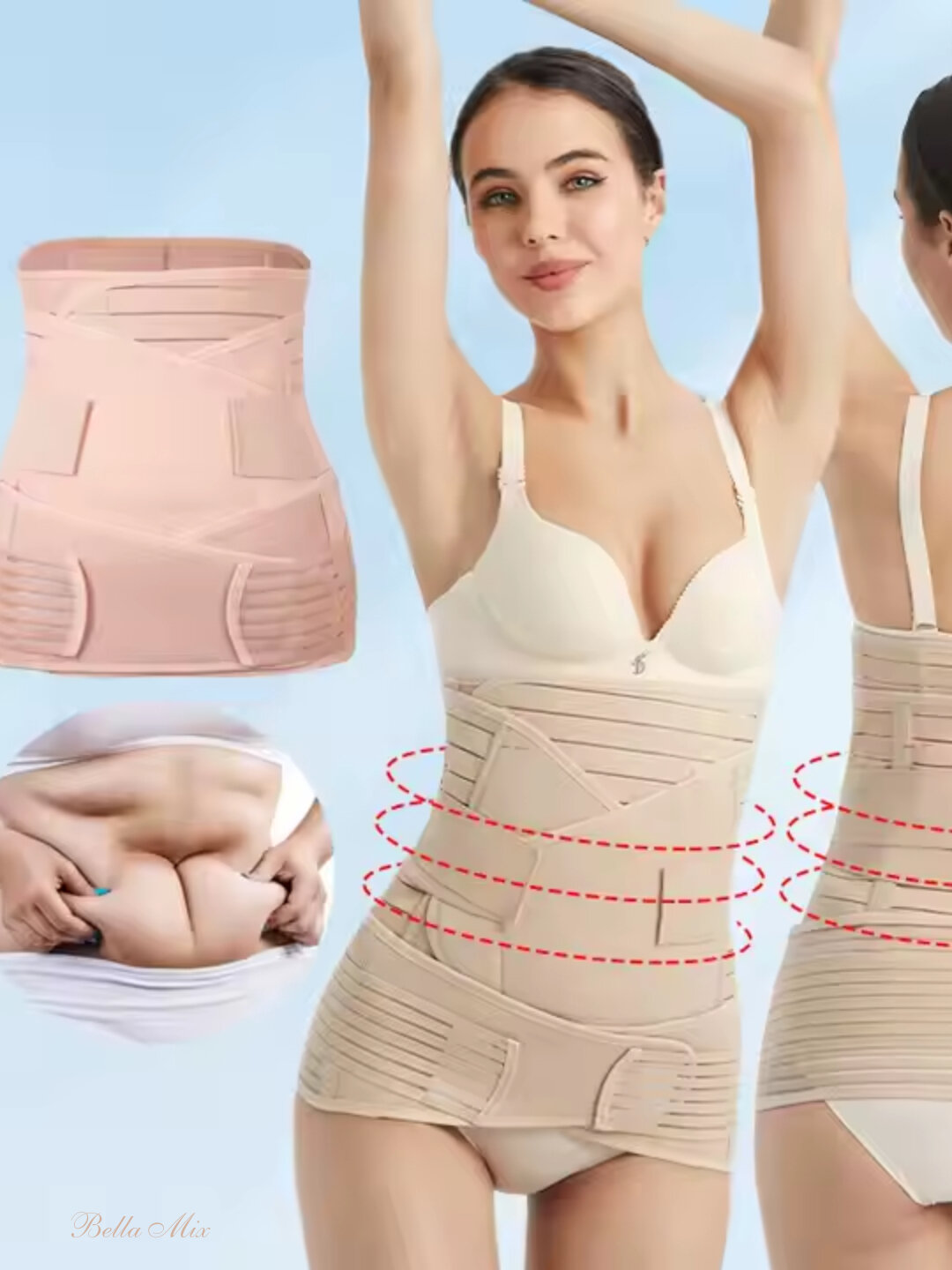 Бандаж после родов, послеродовой, после кесарево, 3 в 1 для восстановления