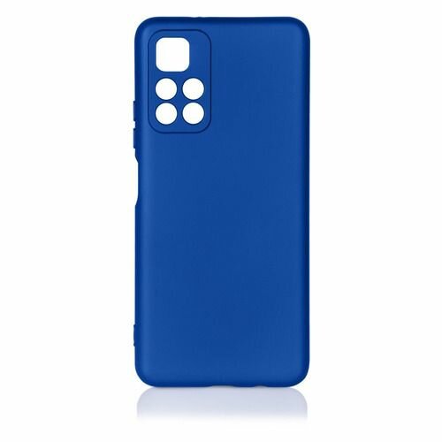 Чехол DF для Poco M4 Pro (5G) c микрофиброй Silicone Red poOriginal-05 - фото №10