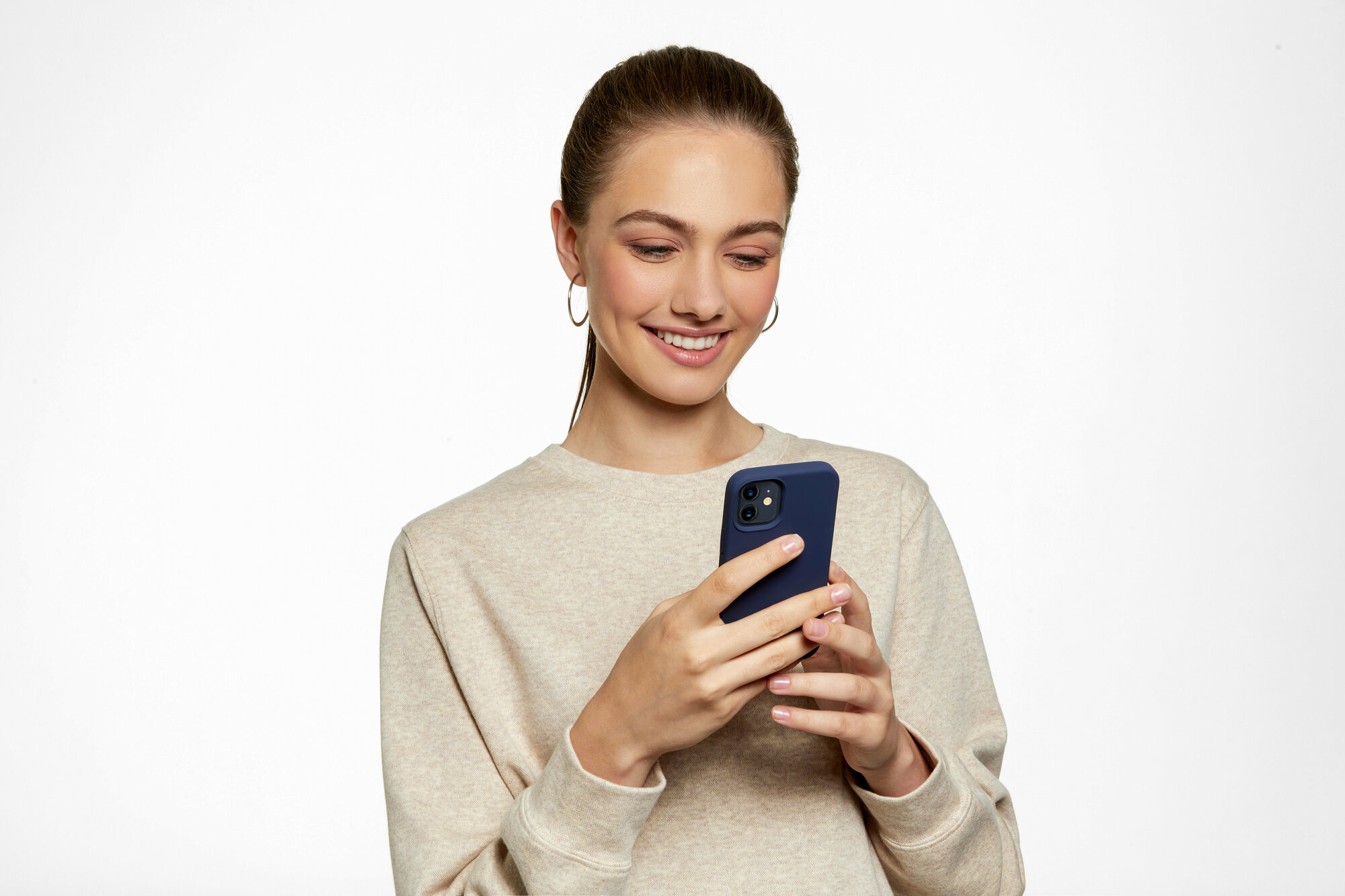 Чехол (клип-кейс) UBEAR Touch Case, для Apple iPhone 12 mini, светло-розовый [cs61lr54th-i20] - фото №19