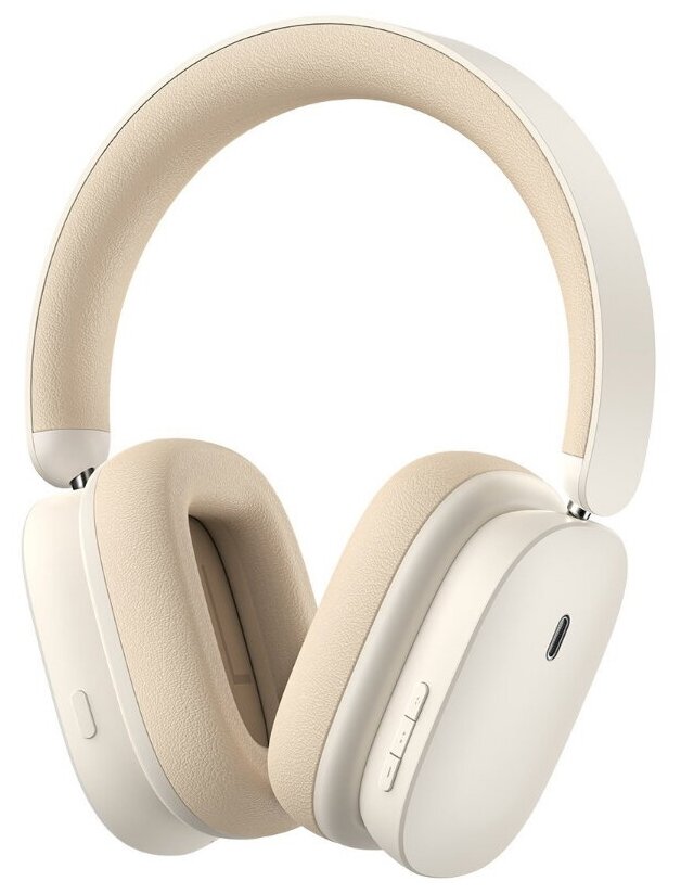 Беспроводные наушники Baseus Bowie H1 Noise-Cancelling Wireless Headphones Rice White (NGTW230002)