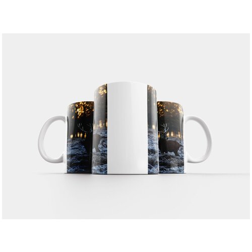 фото Кружка "олень, зима, природа" 320 мл lotsprints