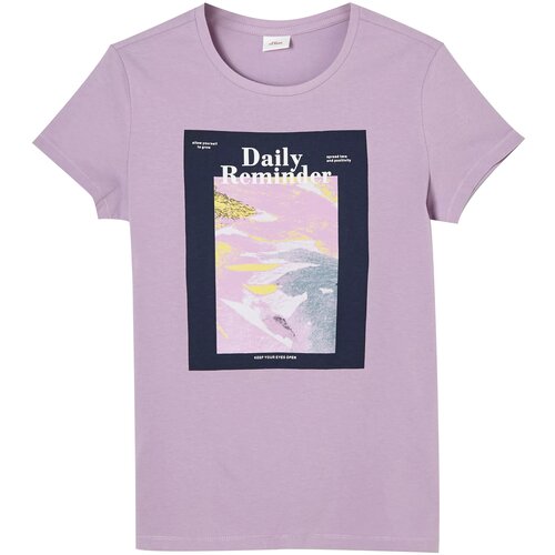 фото Футболка для девочек, s.oliver, модель: 401.10.204.12.130.2112897, цвет: желтый, размер: xl