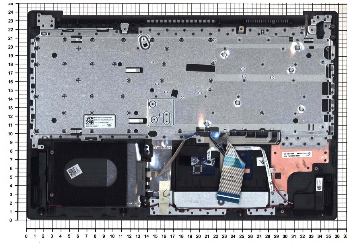Клавиатура keyboard 5CB0U42646 для ноутбука Lenovo V155-15API топкейс черная