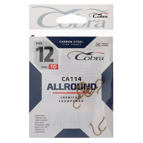 фото Cobra allround ca114 10 шт. одинарный крючок