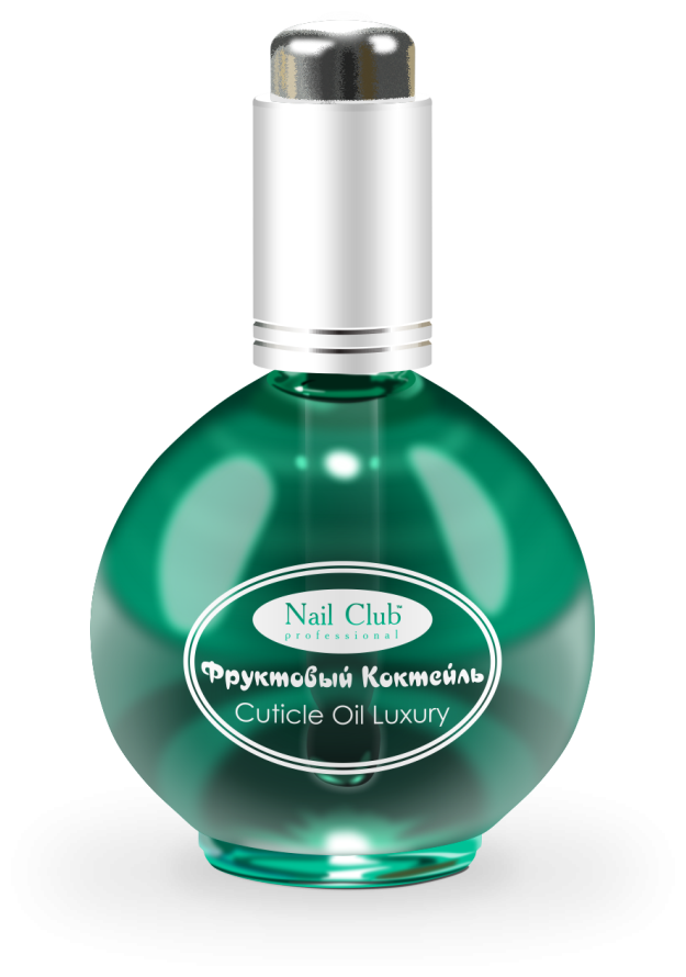 Nail Club professional Масло для ногтей и кутикулы LUXE Cuticle Oil Фруктовый Коктейль, 75 мл.