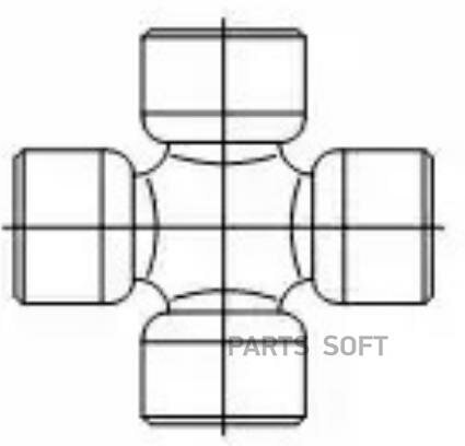Крестовина кардан. вала 23.82Х61.30 LADA 2101-2107 GKN-SPIDAN / арт. U040 - (1 шт)