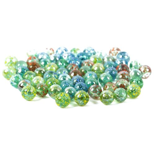 Стеклянные шарики Blumentag Марблс, 16 мм, 6*340 г, №01 ассорти (GLM-03/16)
