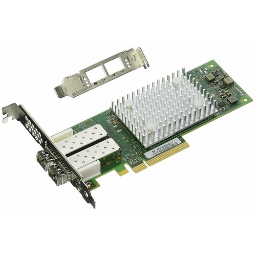 Адаптер FC QLogic QLE2692 (QLE2692-SR-CK) хост адаптер fc hba 2xfc16g pcie3x8 qle2692 sr ck 06030382 huawei