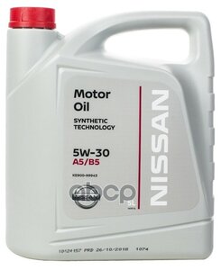 Синтетическое моторное масло Nissan 5W-30 A5/B5 5 л