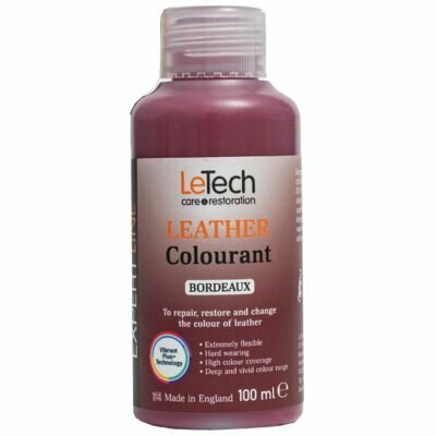 LeTech Краска для кожи Leather Colourant 100 мл, Bordeaux (бордовый) - фотография № 2