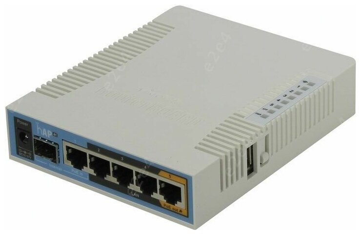 Wi-Fi роутер MikroTik hAP AC 5x1 Гбит/с 2.4 / 5 ГГц 1.75 Гбит/с