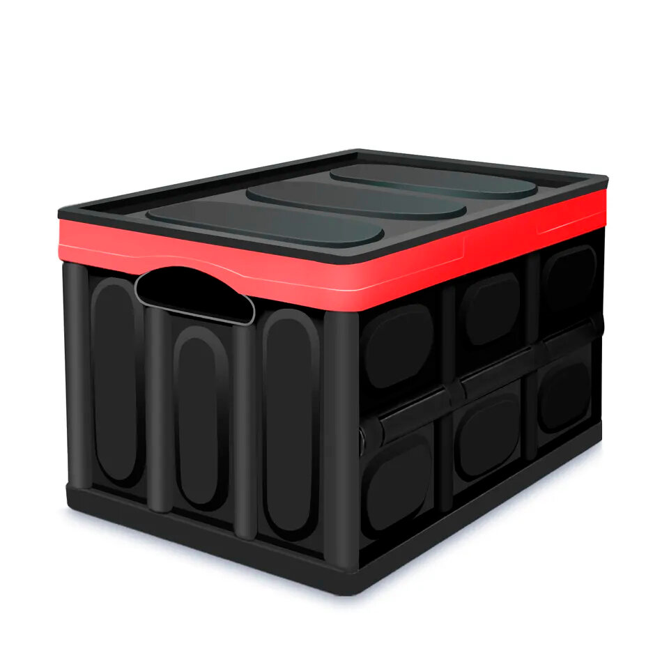 Складной BOX-органайзер в багажник автомобиля на 55 литров с герметичным вкладышем для жидкостей