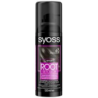 Syoss Спрей Root Retoucher тонирующий для закрашивания отросших корней волос и седины, черный, 120 мл, 10 г