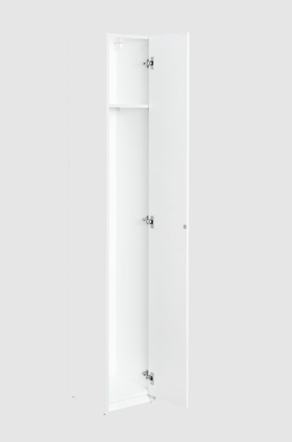 Шкаф - колонна Aquaton Лондри белая, узкая 1A260603LH010 - фотография № 9