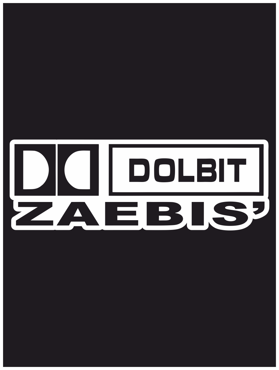 Наклейка на авто "DOLBIT ZAE*IS" 20х7 см