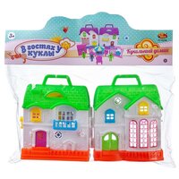 Игровой набор Abtoys В гостях у куклы Кукольный дом с мебелью и человечками PT-01542