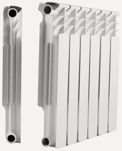 Изображение товара Радиатор металлсервис THERMA Q2 500/80, биметаллический, 6 секций, белый