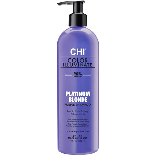 Шампунь для восстановления и оживления цвета волос Chi Color Illuminate Shampoo Platinum Blonde, 355 мл