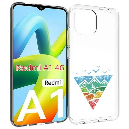 Чехол MyPads Лес земля море чайки для Xiaomi Redmi A1 задняя-панель-накладка-бампер