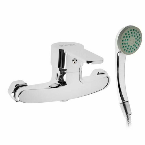 Смеситель для душа воды ванной Z2747 картридж 35 мм с душевым набором хром 3914₽