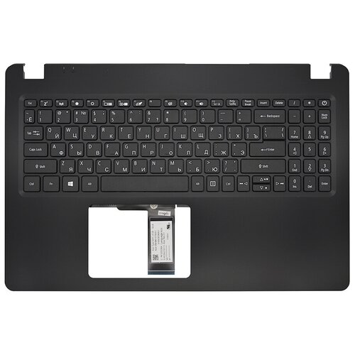 фото Клавиатура для ноутбука acer extensa ex215-51kg черная топ-панель