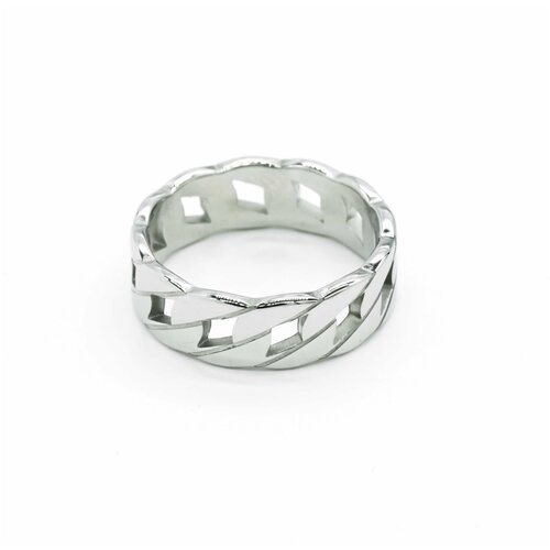 Кольцо Kalinka modern story, размер 16, серебряный, серый лаконичное кольцо цепь размер 16 kalinka