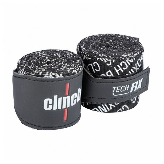 C140 Бинты эластичные Clinch Boxing Crepe Bandage Tech Fix черные - Clinch - Черный - 4,5 м