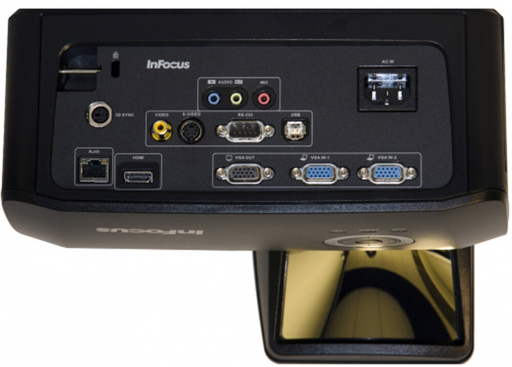 Проектор INFOCUS IN136ST DLP, 4000 ANSI Lm,WXGA (1280x800), 28500:1, 0.521:1, 3.5mm in,Composite video, VGA, HDMI 1.4a x3 (поддержка 3D), USB-A (для SimpleShare и др.), лампа 15000ч.(ECO mode),3.5mm o - фото №19