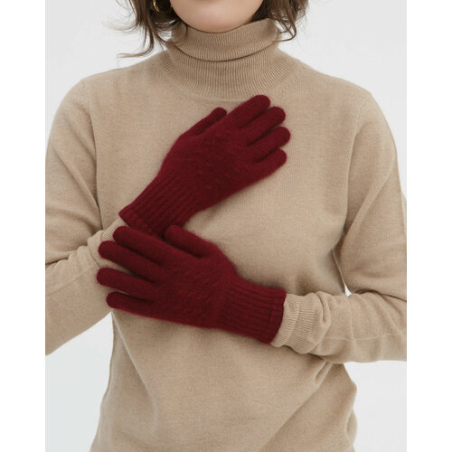 Перчатки Ulzii Cashmere, размер OneSize, бордовый