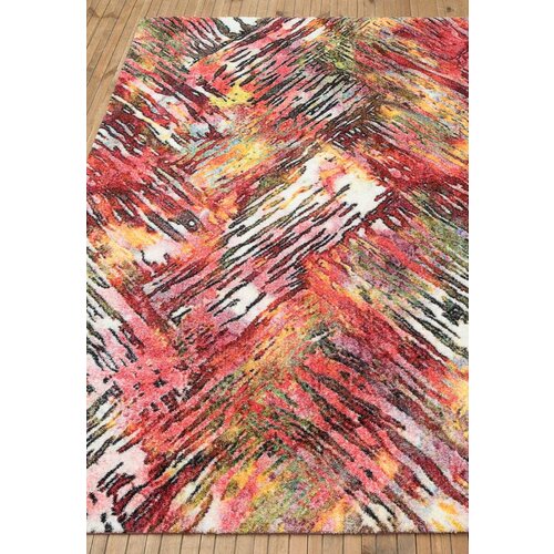 Ковер на пол 1,6 на 2,3 м в спальню, гостиную, разноцветный Florida Confetti 11603 1 Dark Pink