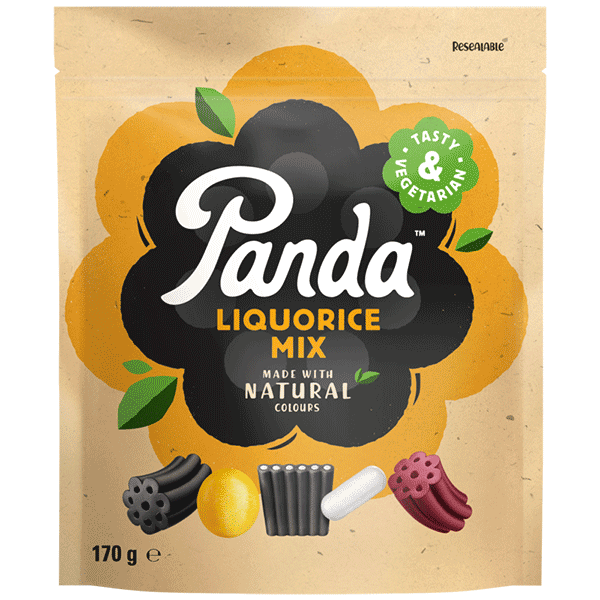 Лакричные конфеты Natural ассорти т. м. Panda 170 г - фотография № 1