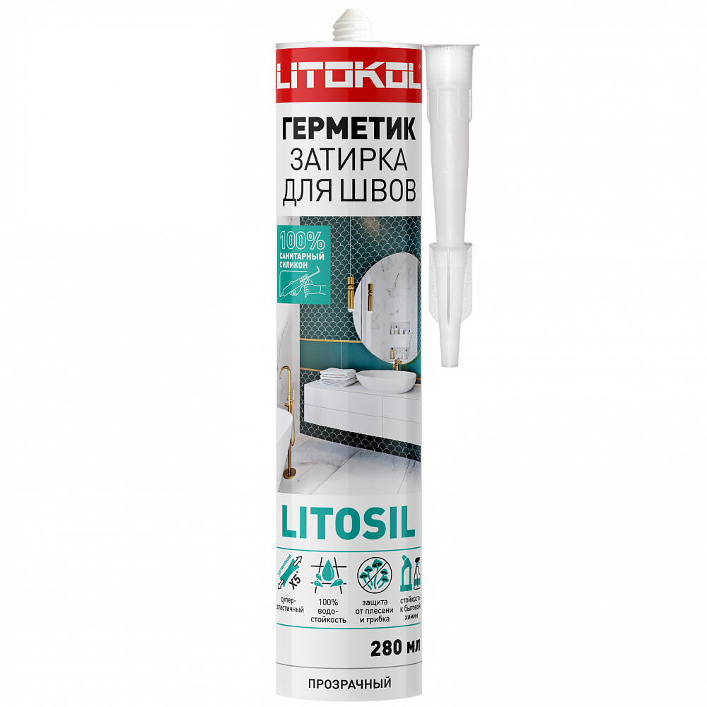 Герметик-затирка для швов Litosil прозрачный Litokol 21968