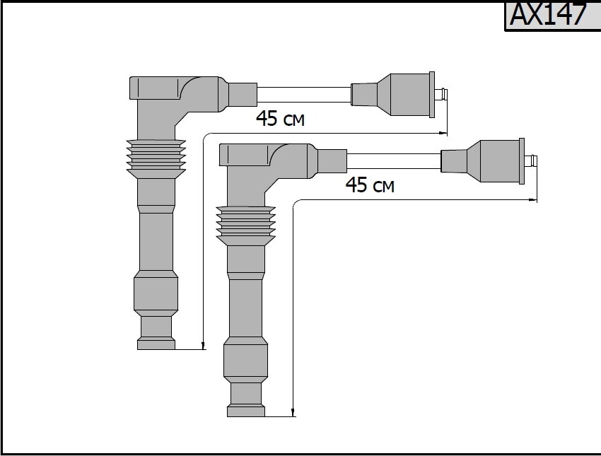 Провода высоковольтные для а/м C-CLASSE (W202) CLK (W208) VITO (638) CARGEN (комплект)
