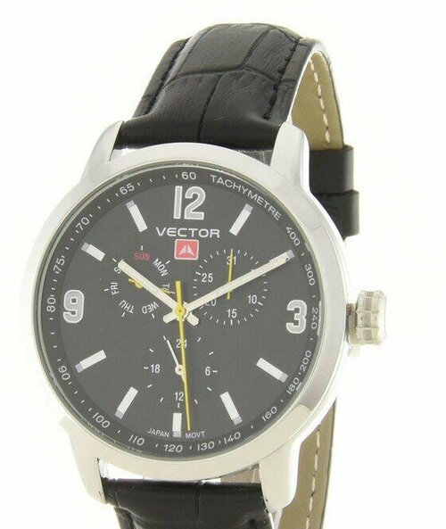 Наручные часы VECTOR Часы VECTOR VH8-019513 черный, серебряный
