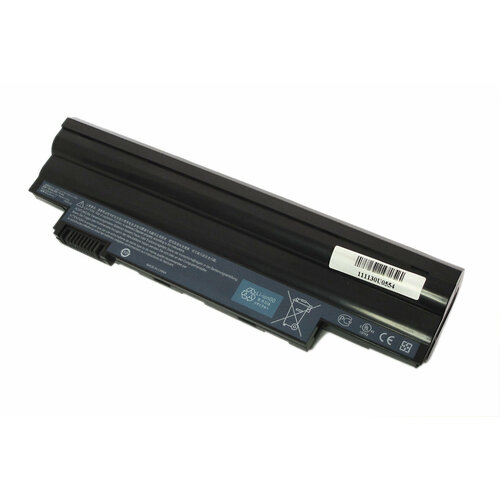 Аккумуляторная батарея для ноутбука Acer Aspire One D255 D260 eMachines 355 11.1V 2520mAh черная аккумуляторная батарея для ноутбука acer aspire one d255 d260 emachines 355 350 5200mah oem белая