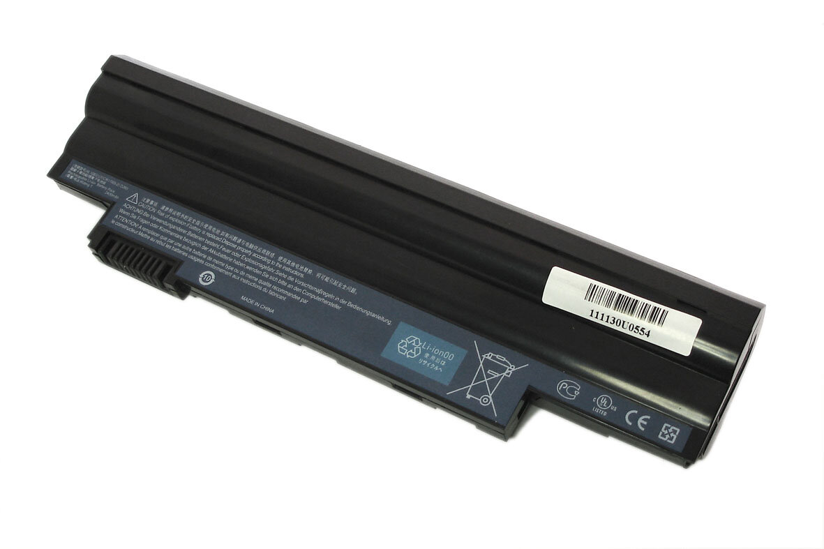 Аккумуляторная батарея для ноутбука Acer Aspire One D255 D260 eMachines 355 11.1V 2520mAh черная