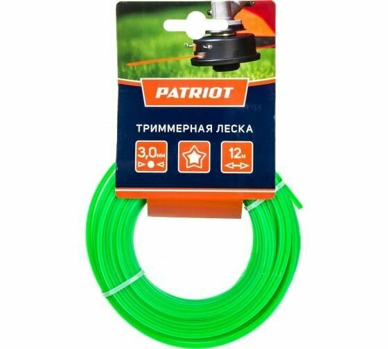 Леска для триммера (3.0 мм; 12 м; звезда) PATRIOT 300-12-3 805205123