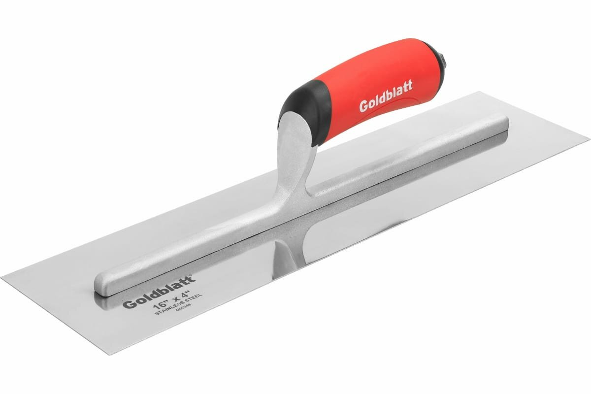 Кельма строительная GOLDBLATT G02048, мягкая ручка, 406x102 мм — фото 1