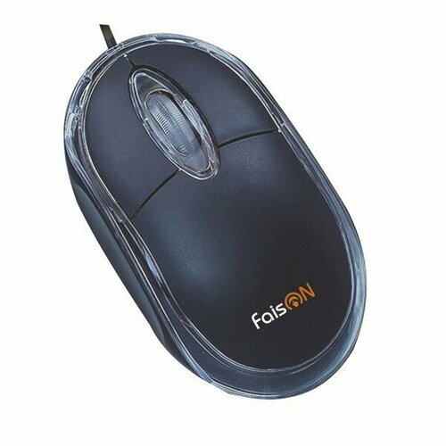 Мышь проводная FaisON M-1 Clear оптическая кабель 15м цвет чёрный 23800₽