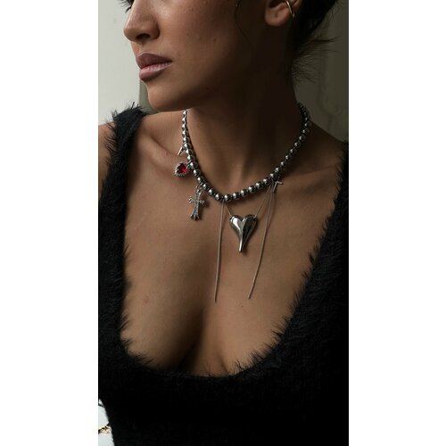 Чокер Lunnitsa Soul, длина 40 см, серебристый