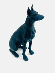 Миниатюра Доберман - 65 мм черный