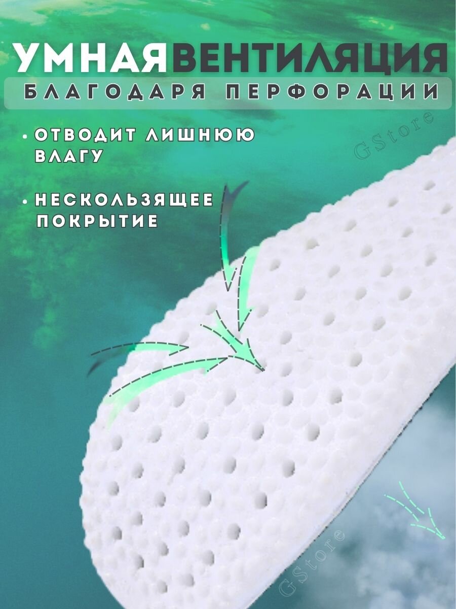 Стельки для обуви и кроссовок мягкие ( 32-32,5см ) соответствует 49/50 российскому размеру — фото 1
