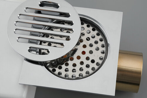 Изображение товара Трап для душа Gappo G81053 G, латунь, с сухим затвором, встраиваемый