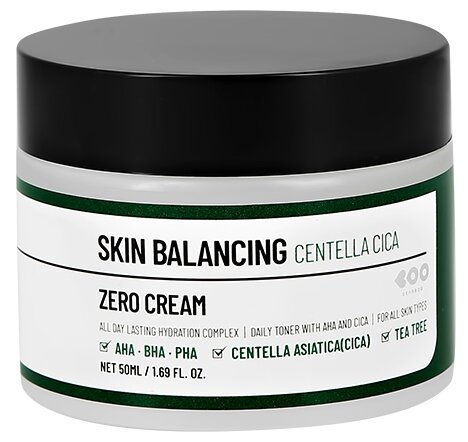 DEARBOO Skin balancing centella cica zero cream успокаивающий крем для лица, 50 мл