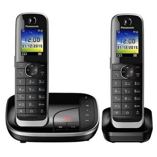 Телефон Panasonic KX-TGJ322RUB черный телефон dect panasonic kx tg2511rus